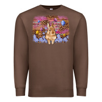 Chestnut easter bunny egg leopard background Premium Sweatshirt - Artiststas