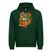 Forest Green mississippi map mardi gras Urban Hoodie - AdoDesignShop
