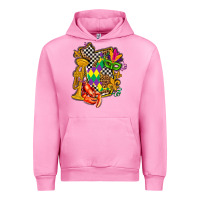 Fuchsia Pink mississippi map mardi gras Urban Hoodie - AdoDesignShop