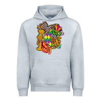 Heather Grey mississippi map mardi gras Urban Hoodie - AdoDesignShop