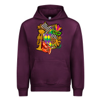 Mauve Wine mississippi map mardi gras Urban Hoodie - AdoDesignShop