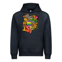 Navy mississippi map mardi gras Urban Hoodie - AdoDesignShop