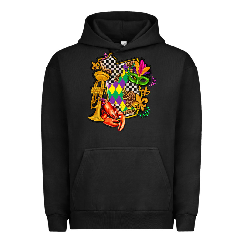 Mississippi Map Mardi Gras Urban Hoodie by AdoDesignShop | Teevron