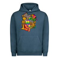 Pigment Midnight Navy mississippi map mardi gras Urban Hoodie - AdoDesignShop