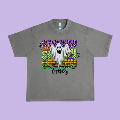 Spooky Spooky Spooky Vibes Urban Heavy Tee Designed By Cowgirlartshop