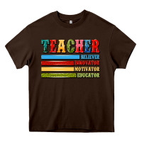 Chocolate Brown teacher Heavy Core Tee - Artiststas