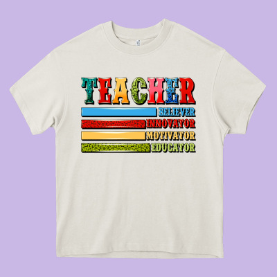 Teacher Heavy Core Tee Designed By Artiststas