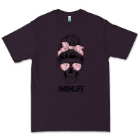 Plum Pink Flower Mom Skull Premium Tee - Bettercallsaul