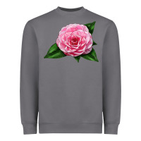 Storm Camellia Flower Heavyweight Sweatshirt - LillyAllenDesigns