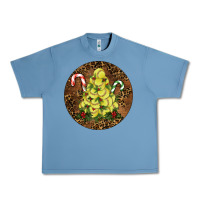 Pebble Blue Softball Leopard  Christmas Urban Heavy Tee - RanaPortraitStore