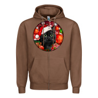 Chestnut christmas bombay cat Zipper Hoodie - LillyAllenDesigns