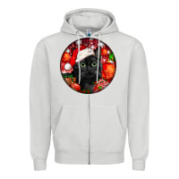 Christmas Bombay Cat Zipper Hoodie | Teevron