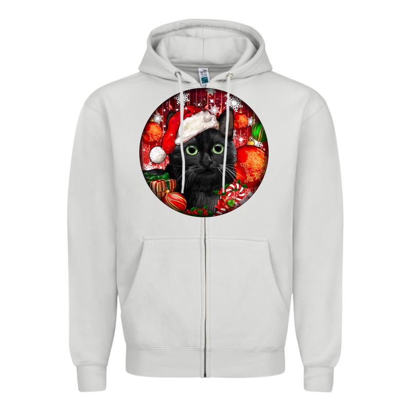 Christmas Bombay Cat Zipper Hoodie by LillyAllenDesigns | Teevron