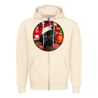 Sandshell christmas bombay cat Zipper Hoodie - LillyAllenDesigns