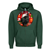 Sports Green christmas bombay cat Zipper Hoodie - LillyAllenDesigns