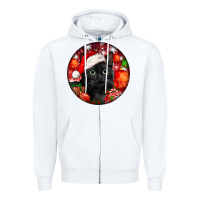 White christmas bombay cat Zipper Hoodie - LillyAllenDesigns