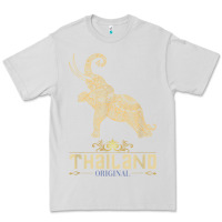 Dove Grey Thai Flag Vacation Bangkok Travel Thailand Premium Tee - minhPixels