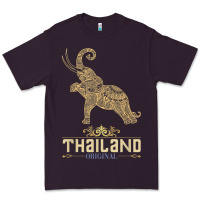 Plum Thai Flag Vacation Bangkok Travel Thailand Premium Tee - minhPixels