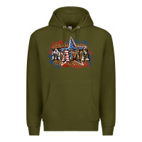 Army Green patriotic mama Premium Hoodie - BundleAndBundleShop