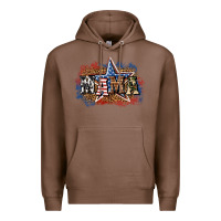 Chestnut patriotic mama Premium Hoodie - BundleAndBundleShop