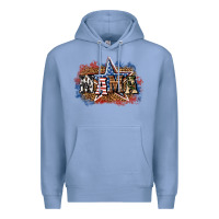 Colony Blue patriotic mama Premium Hoodie - BundleAndBundleShop