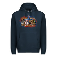 Navy patriotic mama Premium Hoodie - BundleAndBundleShop