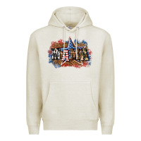 Oatmeal Heather patriotic mama Premium Hoodie - BundleAndBundleShop