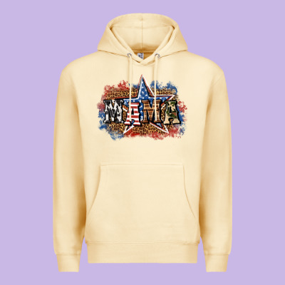 Patriotic Mama Premium Hoodie Designed By Bundleandbundleshop