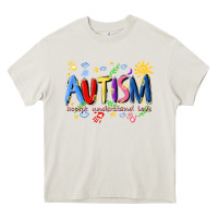Cream autism accept understand love Heavy Core Tee - Artiststas