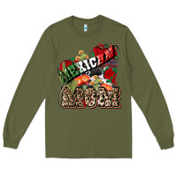 Army Green Mexican Mom Mexico Long Sleeve Tee - HowdyJamesFarm