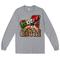 Heather Grey Mexican Mom Mexico Long Sleeve Tee - HowdyJamesFarm