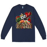Navy Mexican Mom Mexico Long Sleeve Tee - HowdyJamesFarm