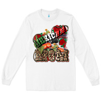 White Mexican Mom Mexico Long Sleeve Tee - HowdyJamesFarm