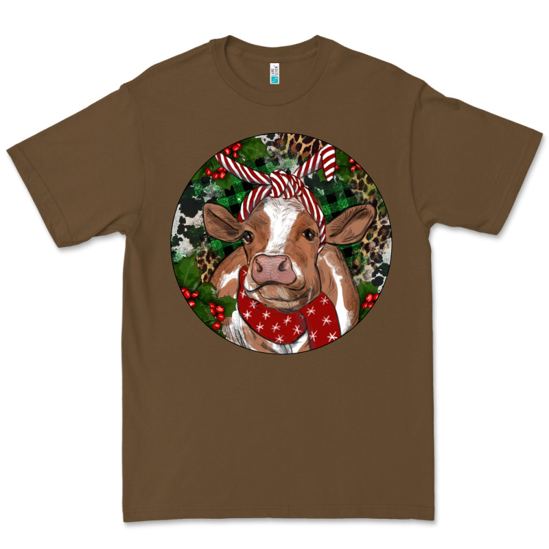 Brown Cow Christmas Premium Tee by RanaPortraitStore | Teevron