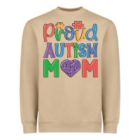 Mushroom Proud Autism Mom Heavyweight Sweatshirt - CowhideDigitalArt