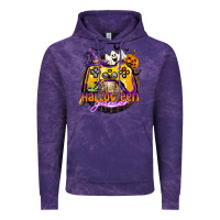 Cloud Purple halloween gamer Vintage Hoodie - CowGirlArtShop