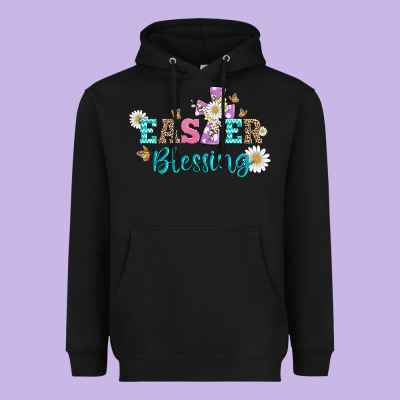 Easter Blessing With  Cross Heavyweight Hoodie Designed By Artiststas