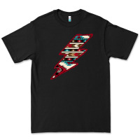 Black Western Aztec Pattern Lightning Premium Tee - Bettercallsaul