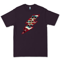 Plum Western Aztec Pattern Lightning Premium Tee - Bettercallsaul