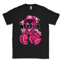 Black Warrior Breast Cancer with boxing gloves Classic Tee - NancyCooperArtShop