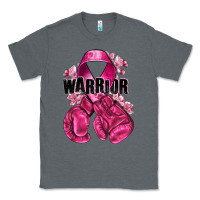 Charcoal Heather Warrior Breast Cancer with boxing gloves Classic Tee - NancyCooperArtShop