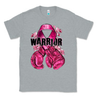 Heather Grey Warrior Breast Cancer with boxing gloves Classic Tee - NancyCooperArtShop