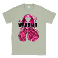 Matcha Warrior Breast Cancer with boxing gloves Classic Tee - NancyCooperArtShop