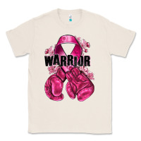 Natural Warrior Breast Cancer with boxing gloves Classic Tee - NancyCooperArtShop