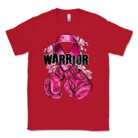 Red Warrior Breast Cancer with boxing gloves Classic Tee - NancyCooperArtShop