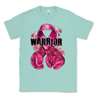 Seafoam Warrior Breast Cancer with boxing gloves Classic Tee - NancyCooperArtShop