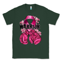 Sports Green Warrior Breast Cancer with boxing gloves Classic Tee - NancyCooperArtShop