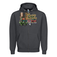 Smoke merry christmas texas Zipper Hoodie - SublimationCraftShop