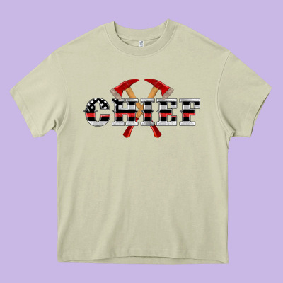 Firefighter Chief Heavy Core Tee Designed By Artiststas
