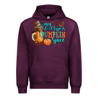 Mauve Wine my blood type is pumpkin spice Urban Hoodie - AdoDesignShop